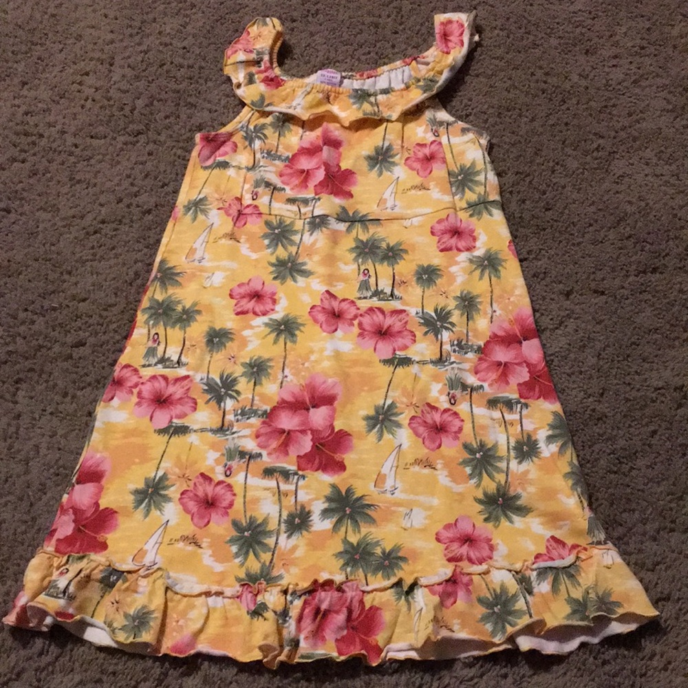 Vintage Gymboree Little Hula Girl Hawaiian dress Sz 7